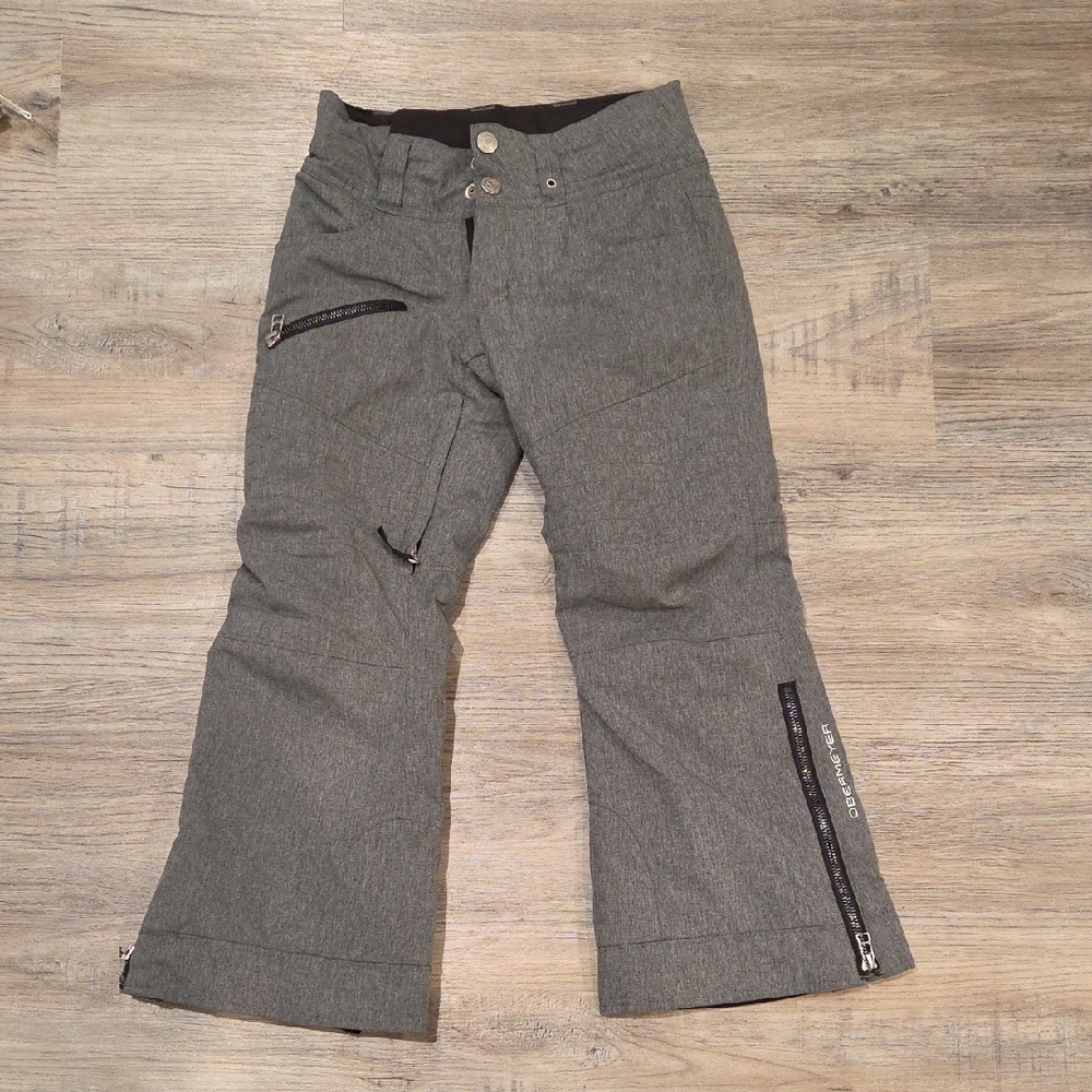 Obermeyer Gray Ski Pants. Kids XS.